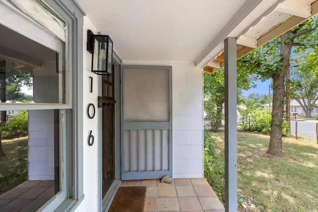 a view of front door