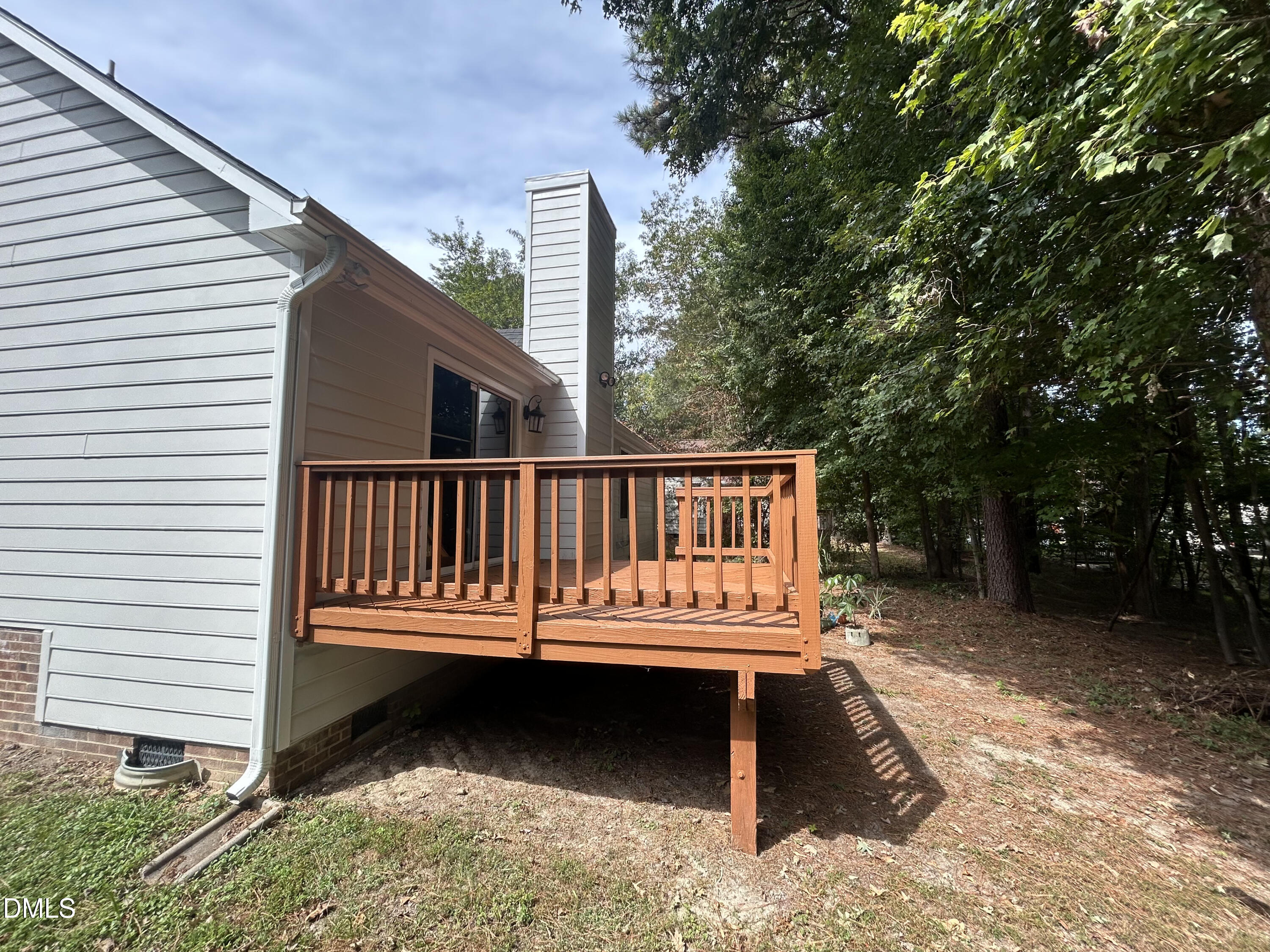 3529 Singleleaf Lane Raleigh, NC 27616 - Photo 14 of 16 a balcony with a bench