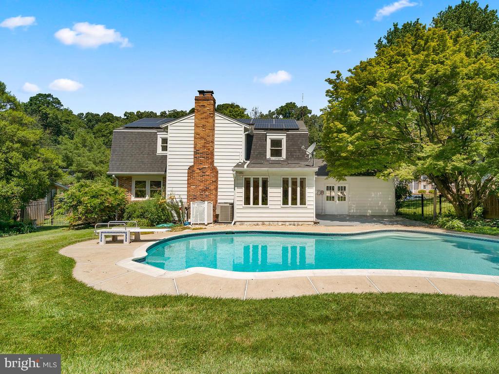 7412 Miller Fall Road Rockville, MD 20855 - Photo 51 of 69 Rear view with Pool