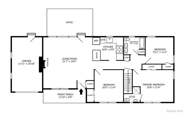 a picture of a floor plan
