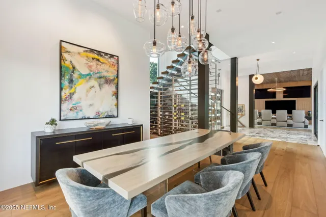 a kitchen with a stove and a refrigerator