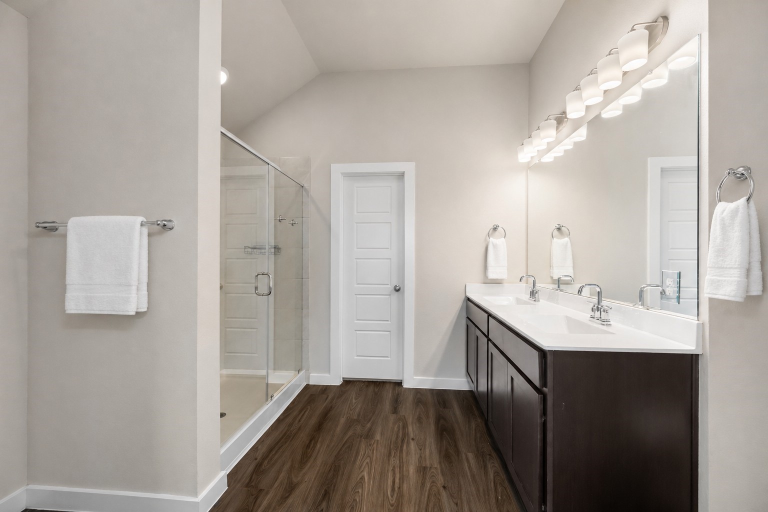 7622 Mistral Lane Baytown, TX 77523 - Photo 16 of 25 Double sinks and a super shower in the primary bathroom