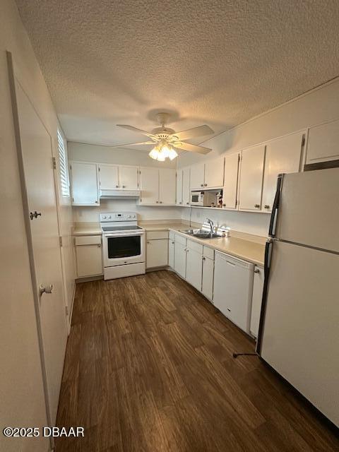 2727 North Atlantic Avenue, Unit 211 Daytona Beach, FL 32118 - Photo 15 of 38 a kitchen with refrigerator cabinets and wooden floor