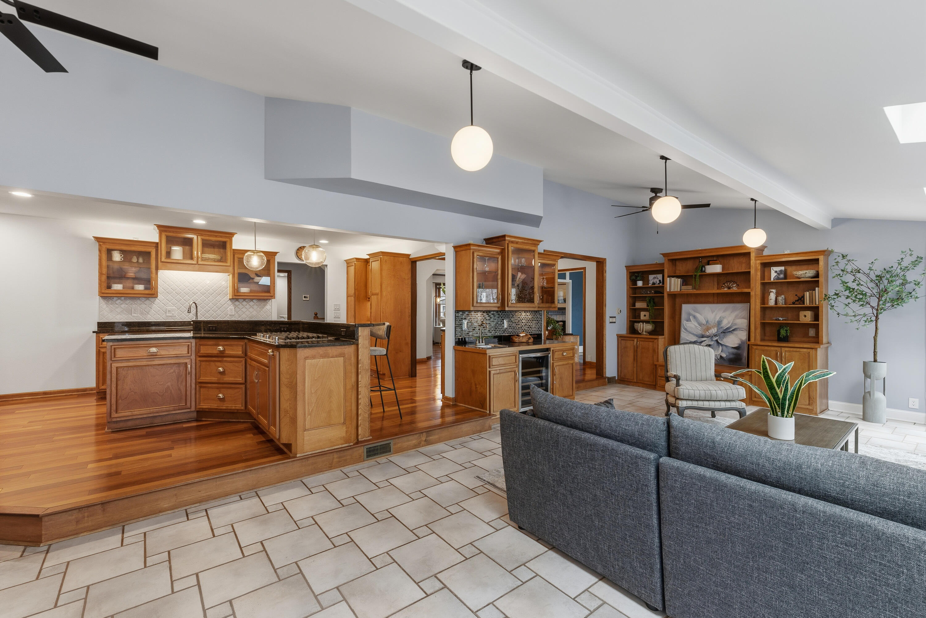 14830 Woodbridge Road Brookfield, WI 53005 - Photo 11 of 28 Open Concept Kitchen to Family Room