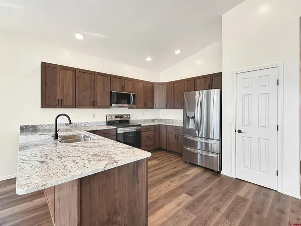 a view of kitchen and window