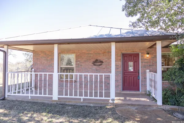 a view of a house with a porch