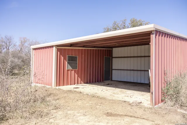 a view of wooden house