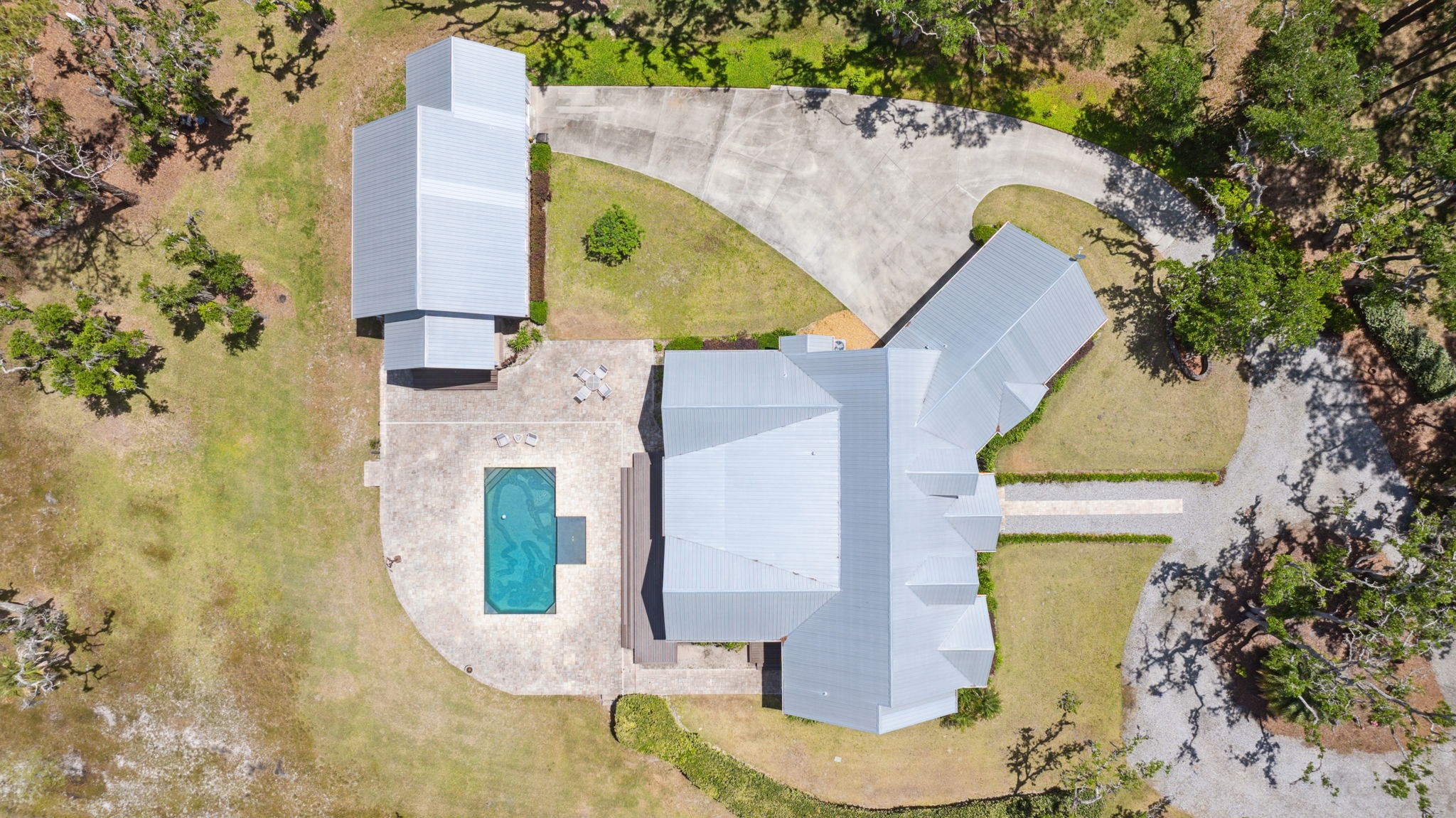 1900 Sycamore Lane Fernandina Beach, FL 32034 - Photo 45 of 54 an aerial view of a house with swimming pool