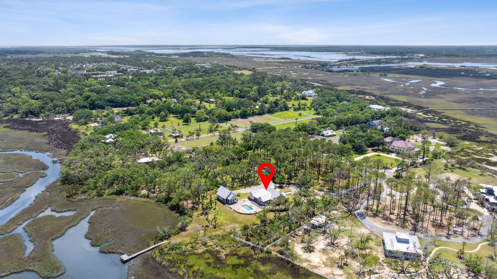 1900 Sycamore Lane Fernandina Beach, FL 32034 - Photo 50 of 54 an aerial view of residential house with outdoor space and trees
