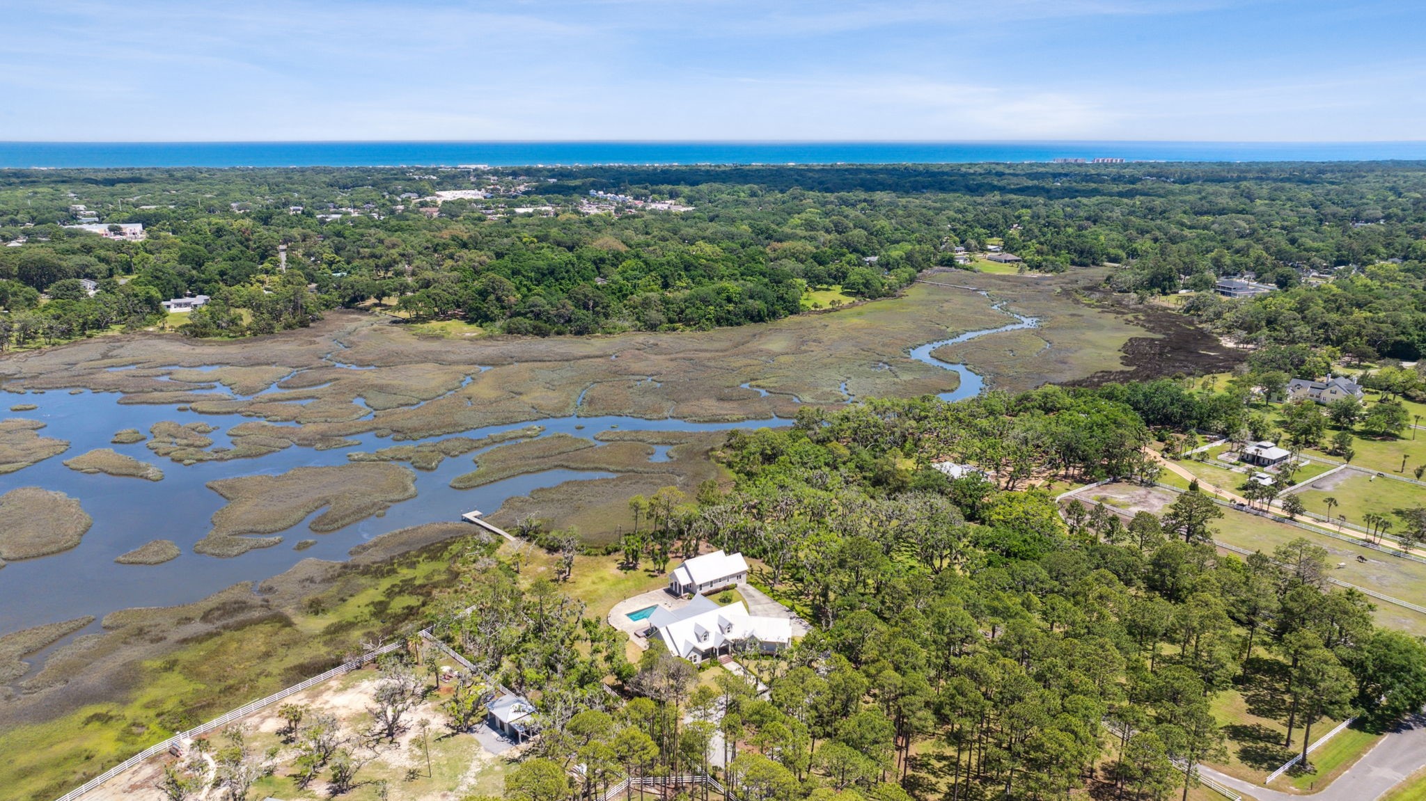 1900 Sycamore Lane Fernandina Beach, FL 32034 - Photo 52 of 54 an aerial view of residential houses with outdoor space