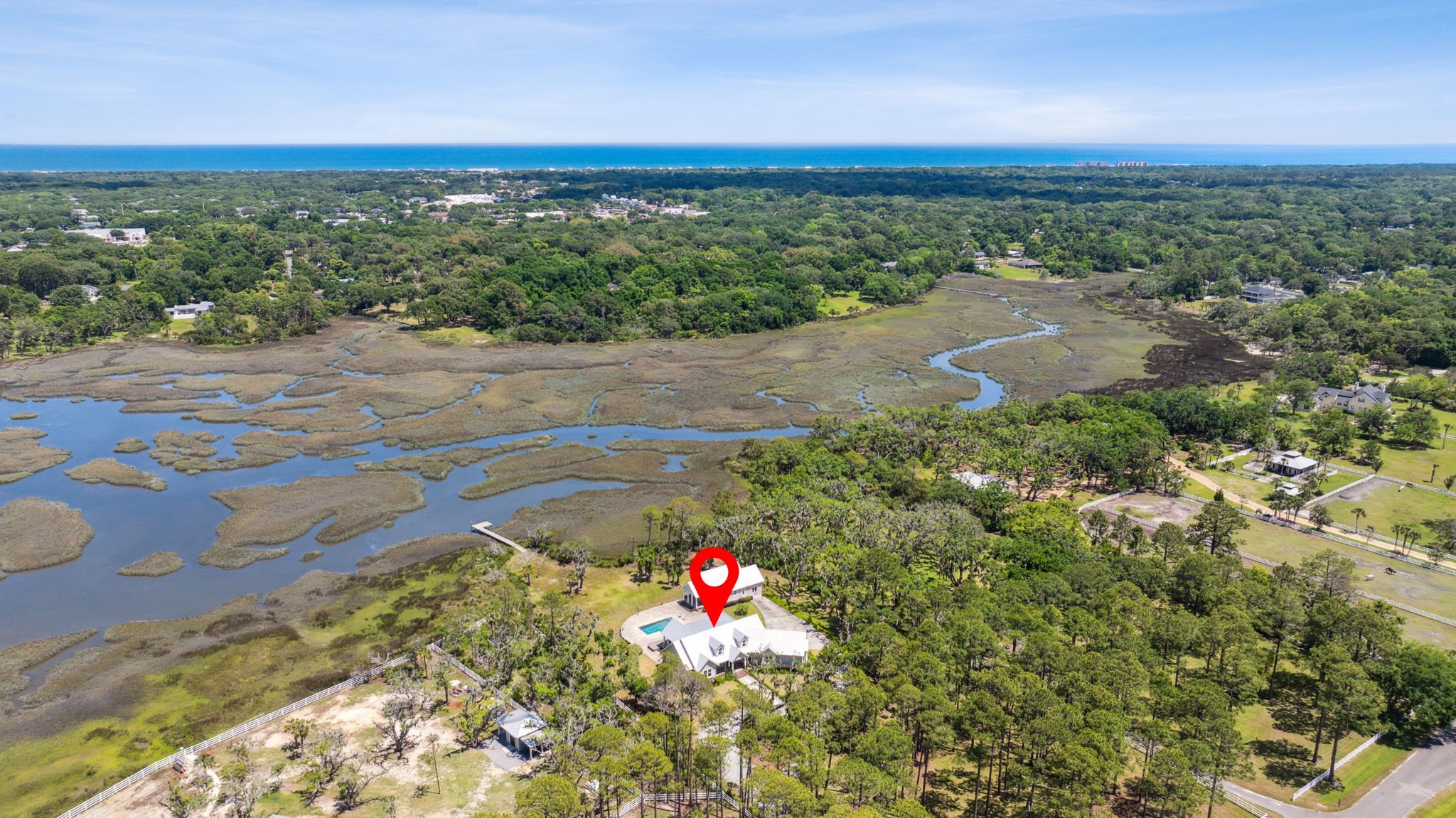 1900 Sycamore Lane Fernandina Beach, FL 32034 - Photo 53 of 54 an aerial view of residential houses with outdoor space