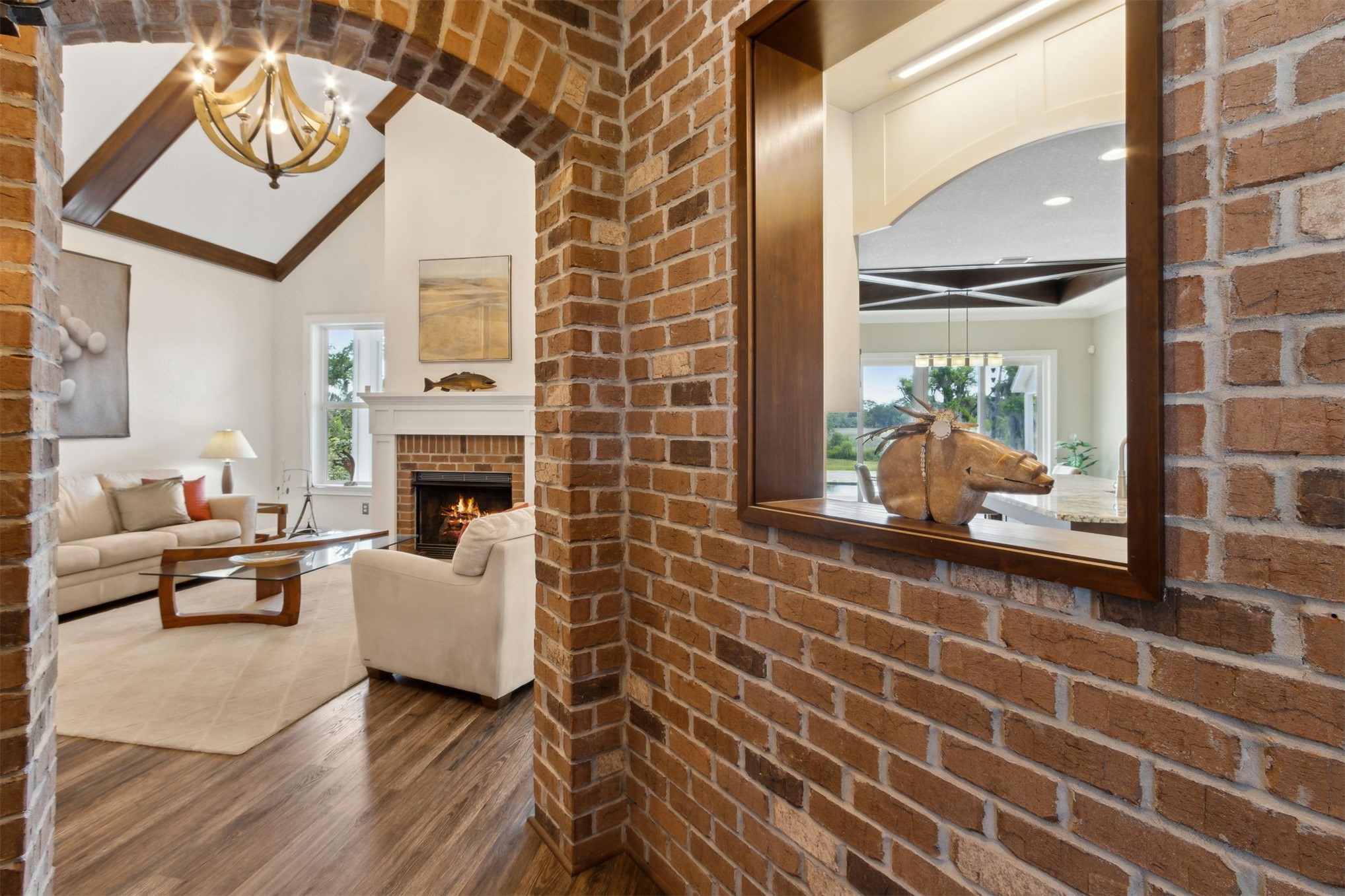 1900 Sycamore Lane Fernandina Beach, FL 32034 - Photo 6 of 54 a living room with furniture and a fireplace