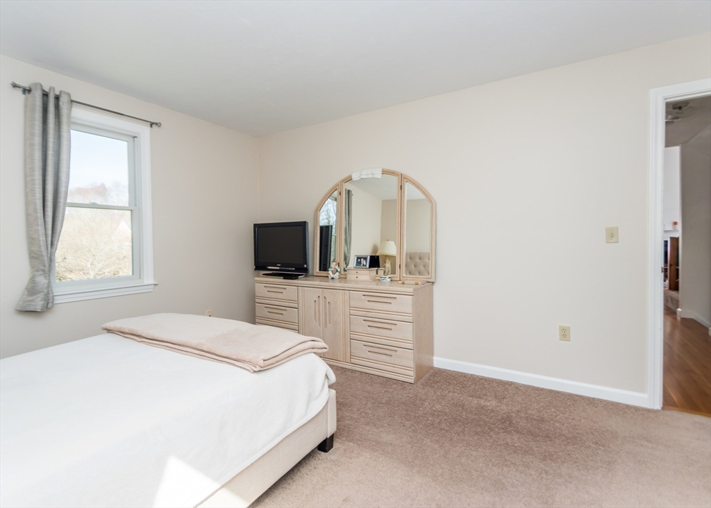 46 Timberline Road Millis, MA 02054 - Photo 24 of 38 a bedroom with a bed and a flat screen tv