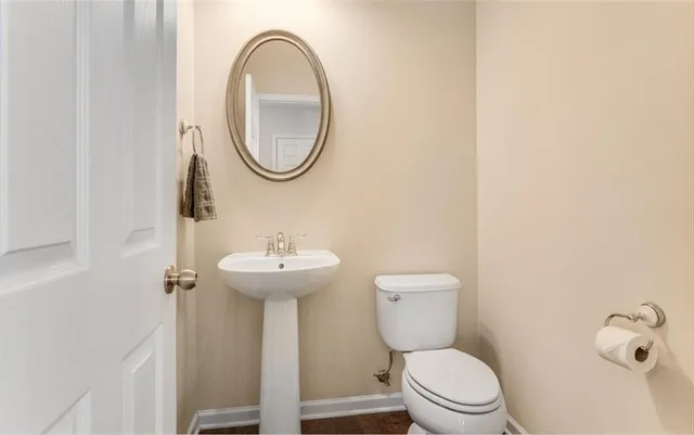 a view of a balcony with wooden floor