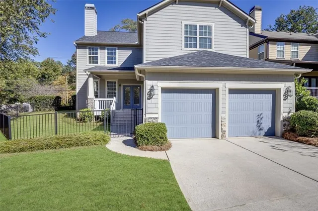 a bird view of a house
