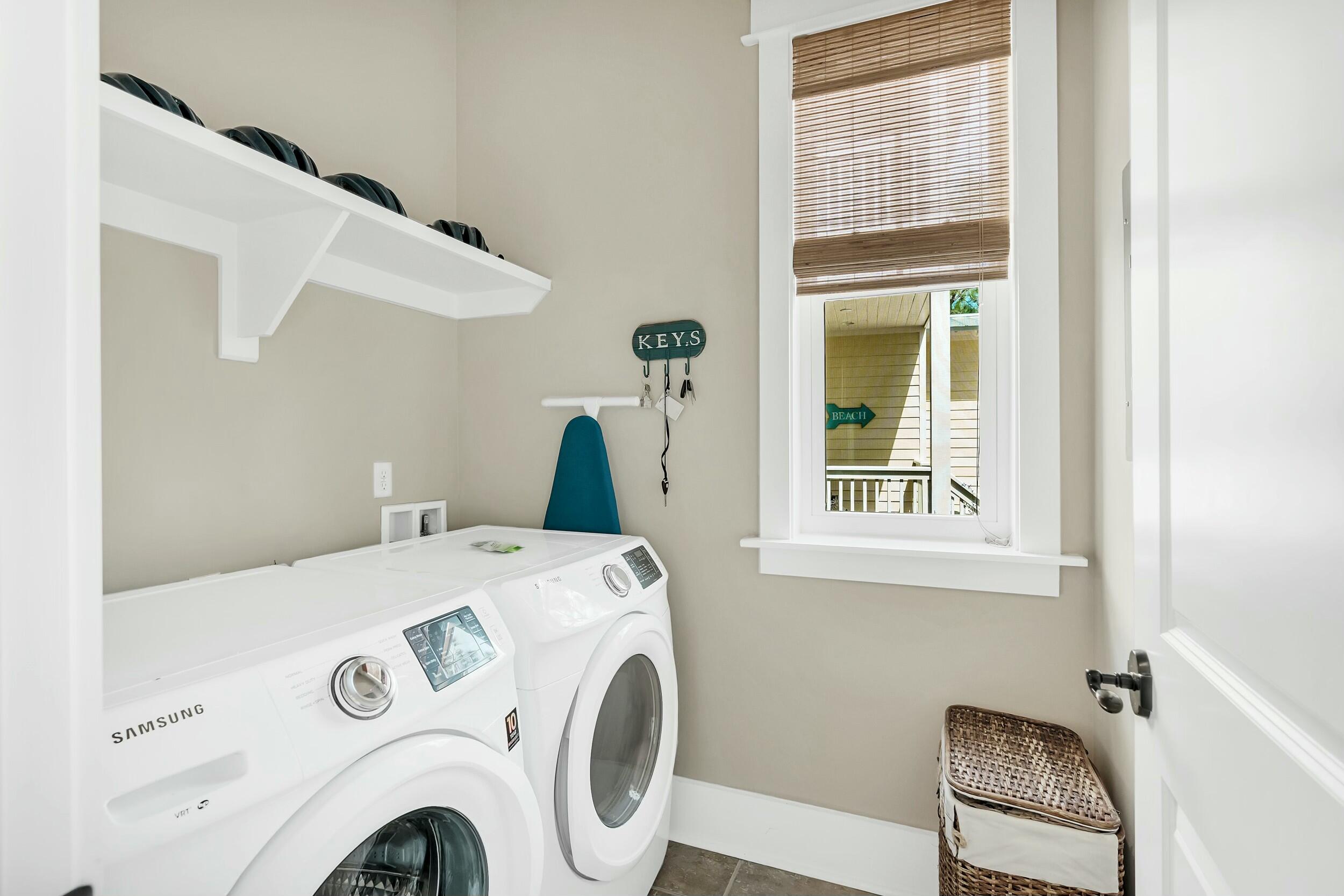 673 Flatwoods Forest Loop Santa Rosa Beach, FL 32459 - Photo 26 of 41 a utility room with dryer and washer