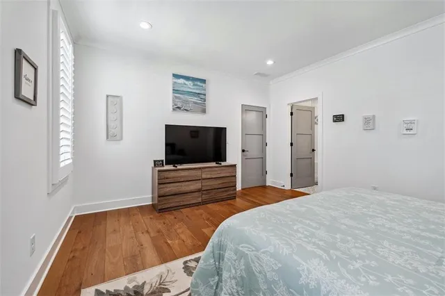 a view of a potted plant in front of a door