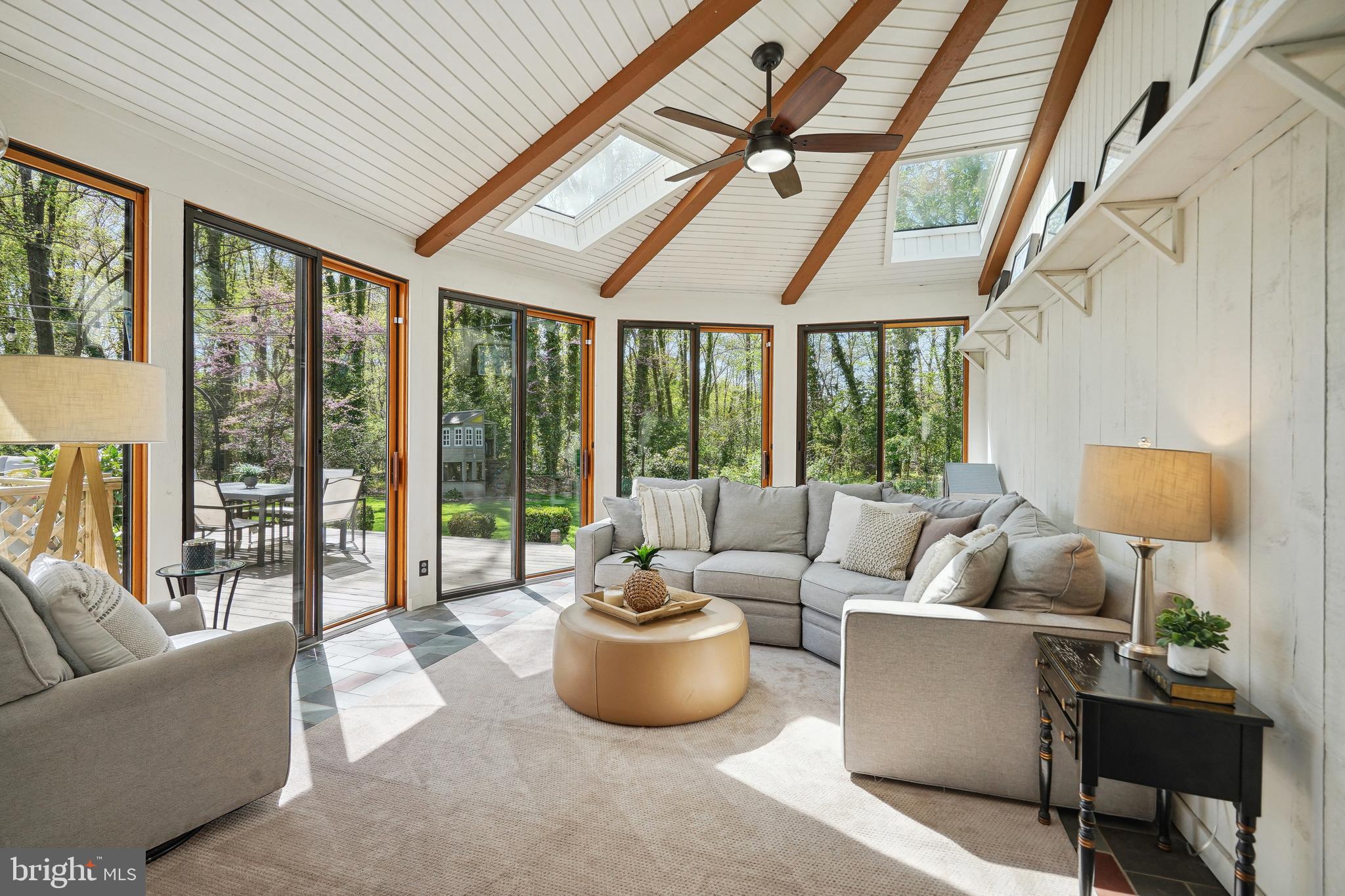 8504 Stable Drive Alexandria, VA 22308 - Photo 20 of 53 Walls of windows out to beautiful rear garden!