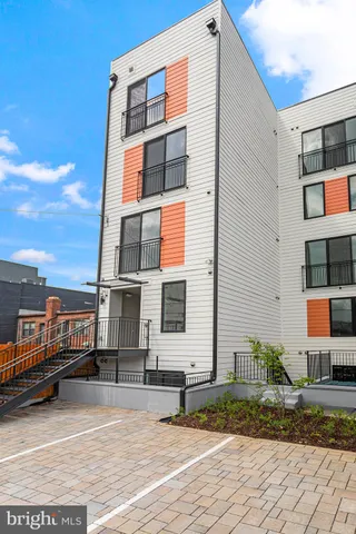 a view of a building with many windows