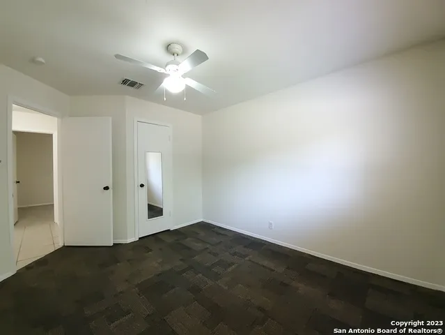 a view of an empty room