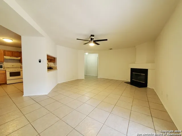 a view of a livingroom with a staircase