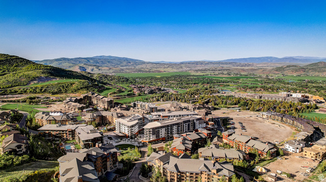 2417 West High Road, Unit 2515 Park City, UT 84098 - Photo 44 of 67 Aerial view of a mountainous background