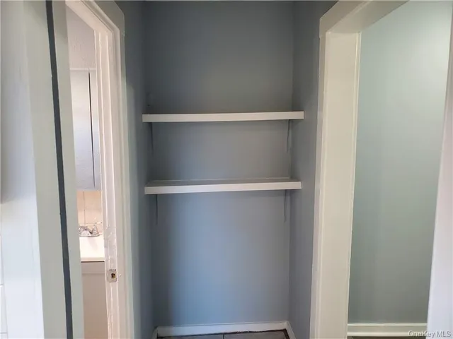 a close view of closet