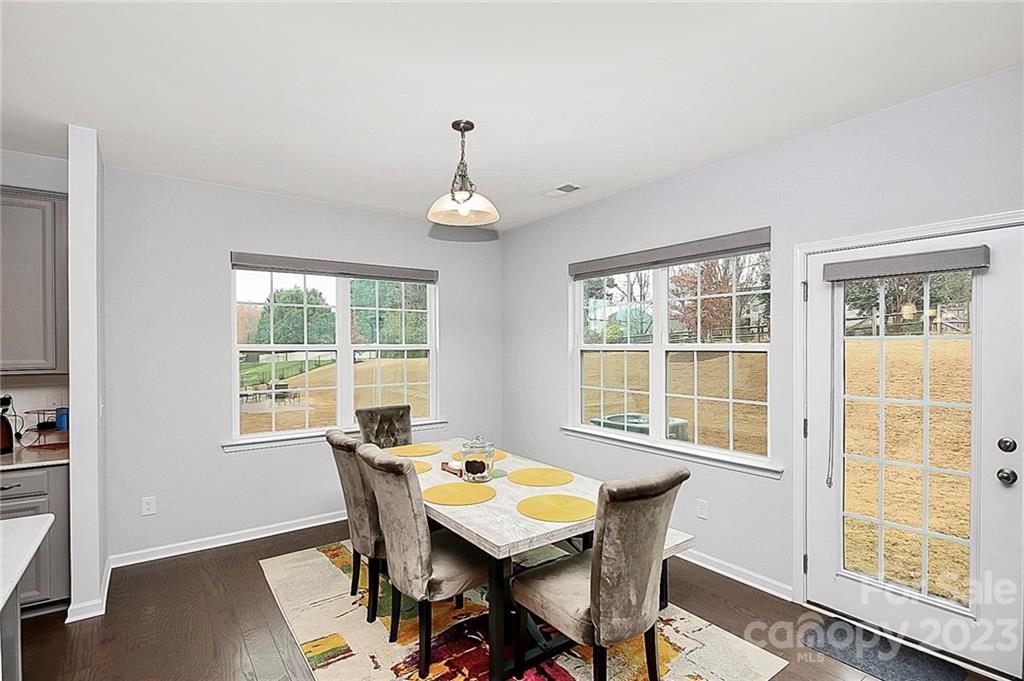 227 Houston Blair Road Matthews, NC 28104 - Photo 18 of 39 a view of a dining room with furniture window and outside view