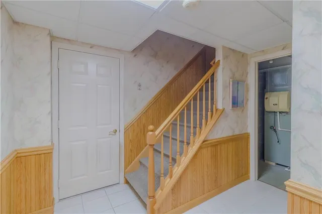 a room with gym equipment