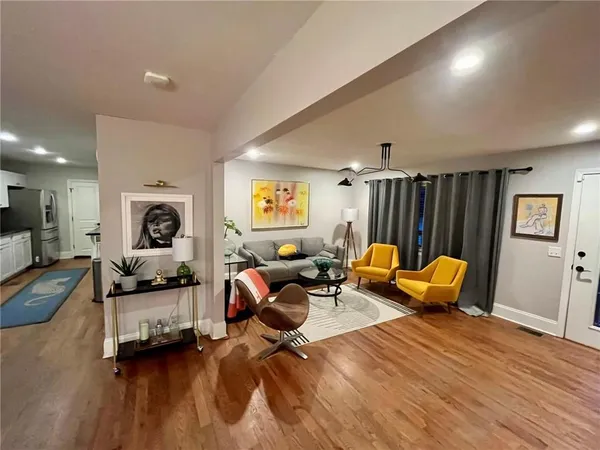 a bedroom with furniture and a couch