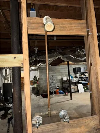 a view of water heater room