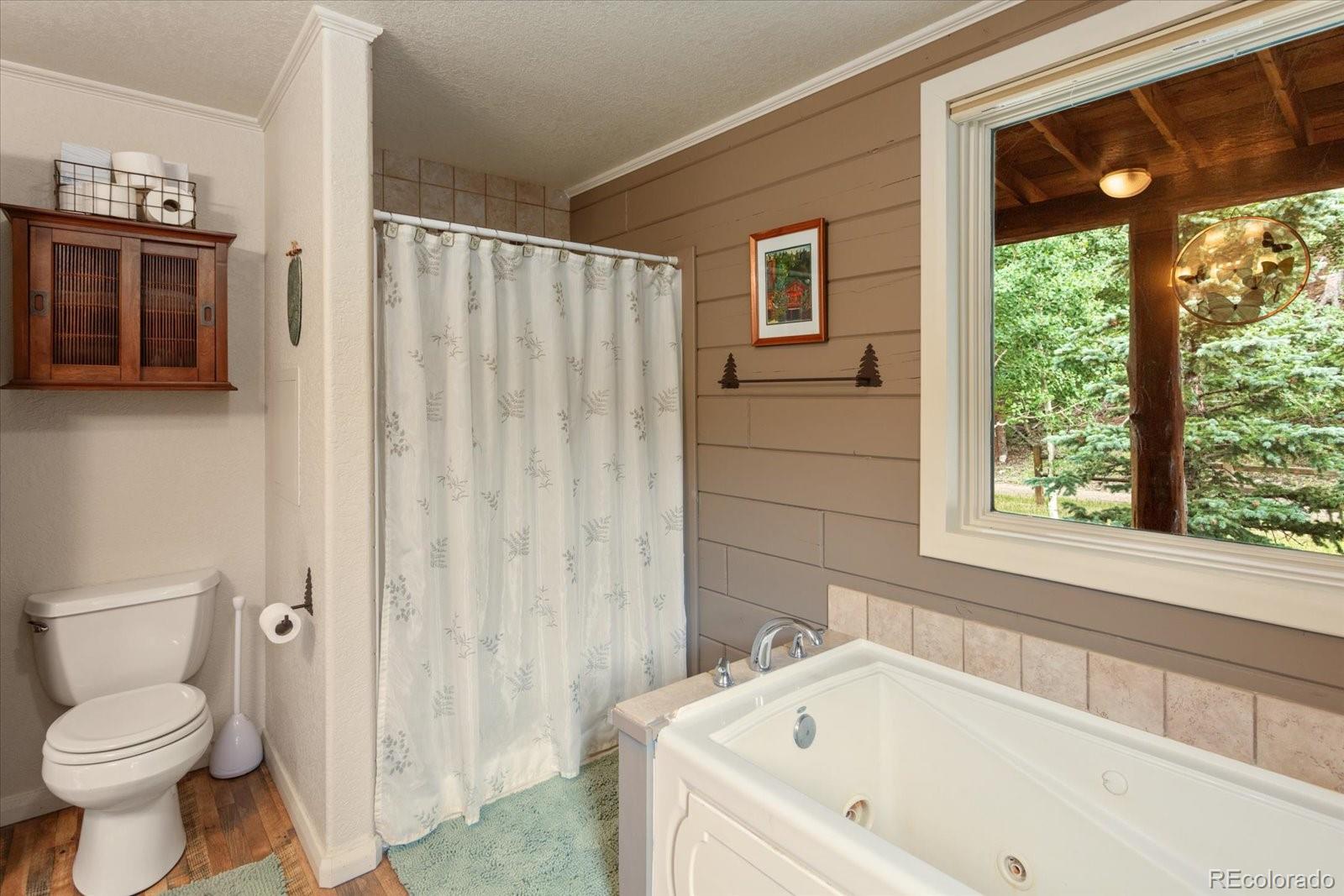 1021 Silver Lakes Road Villa Grove, CO 81155 - Photo 23 of 50 a bathroom with a bathtub and a shower