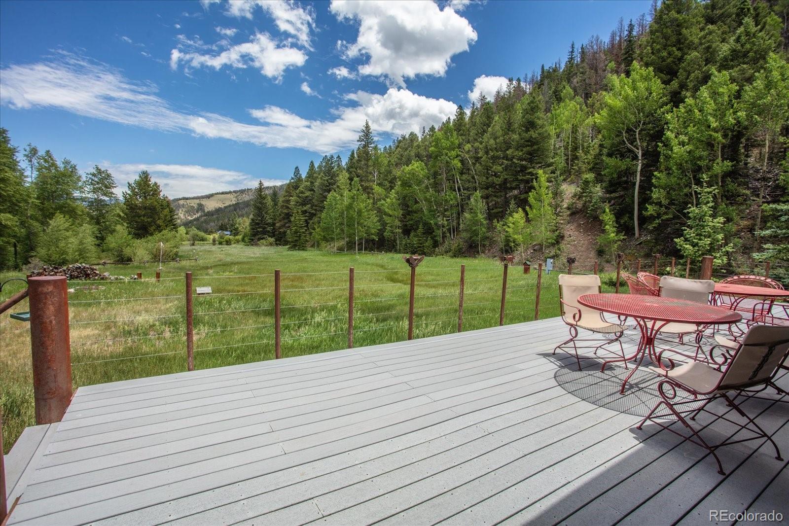 1021 Silver Lakes Road Villa Grove, CO 81155 - Photo 38 of 50 a garden view with a seating space