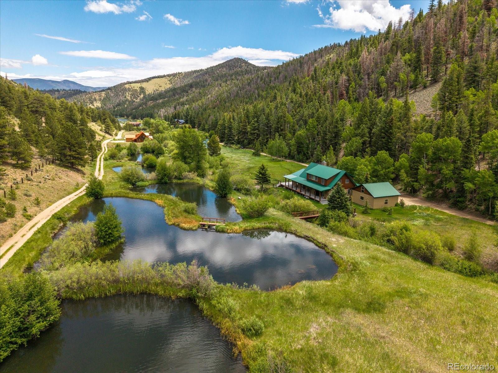 1021 Silver Lakes Road Villa Grove, CO 81155 - Photo 46 of 50 a view of a lake with mountains