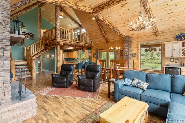 a building outdoor space with patio furniture