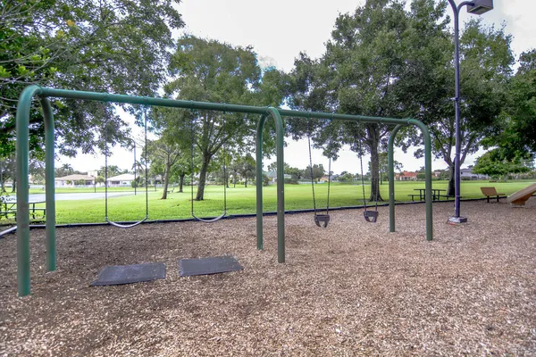 a view of a golf course