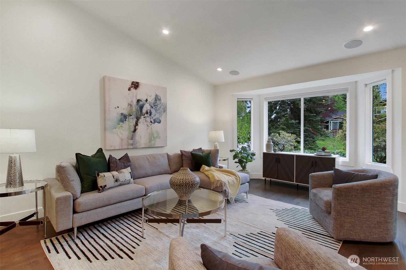 1230 222nd Place Southwest Bothell, WA 98021 - Photo 6 of 28 a living room with furniture and a large window