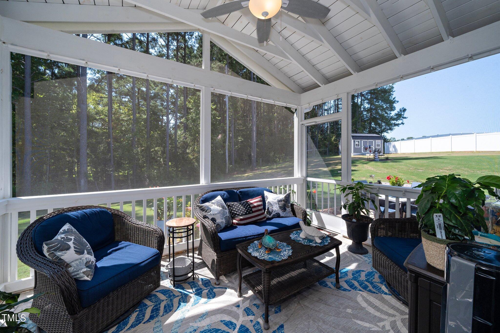 204 Stephens Timberline View Clayton, NC 27520 - Photo 33 of 43 a outdoor living space with furniture and garden view