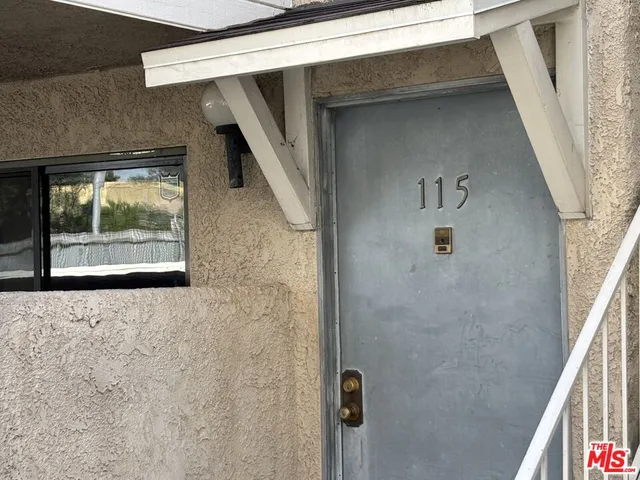 a view of a door of the house