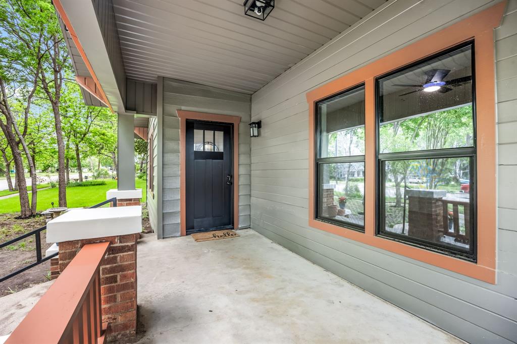 1014 Bolivar Street Denton, TX 76201 - Photo 5 of 36 a view of a porch with furniture and garden