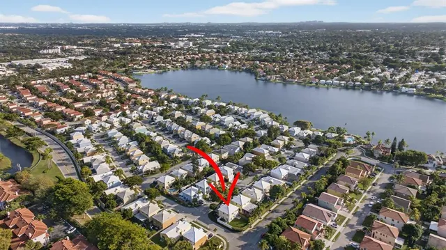 an aerial view of a city