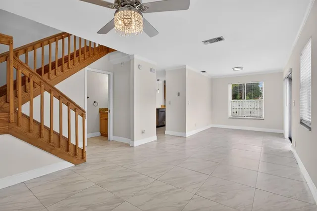 a view of an entryway with staircase