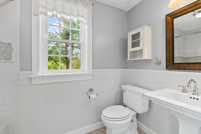 a bathroom with a sink and a toilet