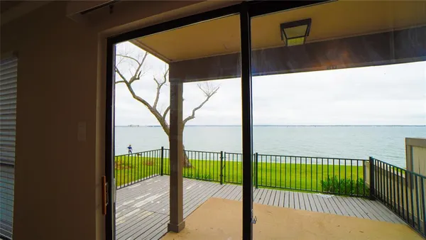 a view of a balcony