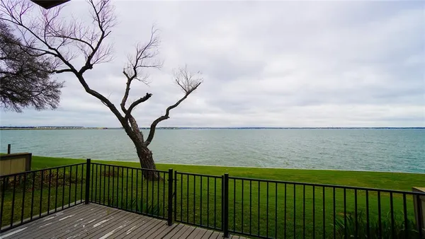 a view of outdoor space with ocean view