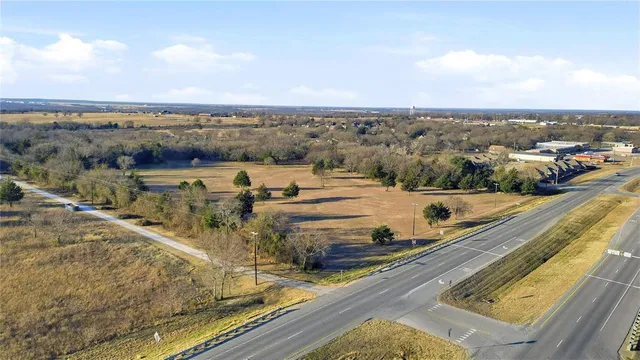 a view of a city and ocean view