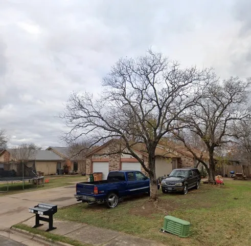 a car parked on the side of a street