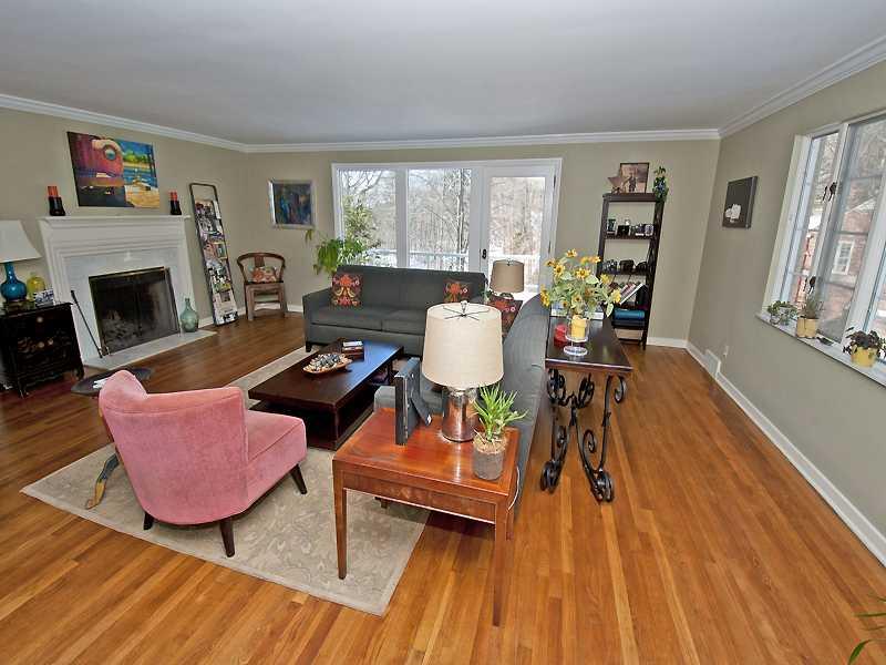 709 West Waldheim Road Fox Chapel, PA 15215 - Photo 8 of 18 Living Room. Working fireplace, refinished hard wood floors.