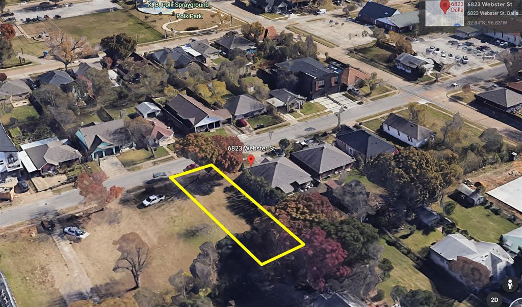 6823 Webster Street Dallas, TX 75209 - Photo 4 of 13 an aerial view of a house with a swimming pool and outdoor seating