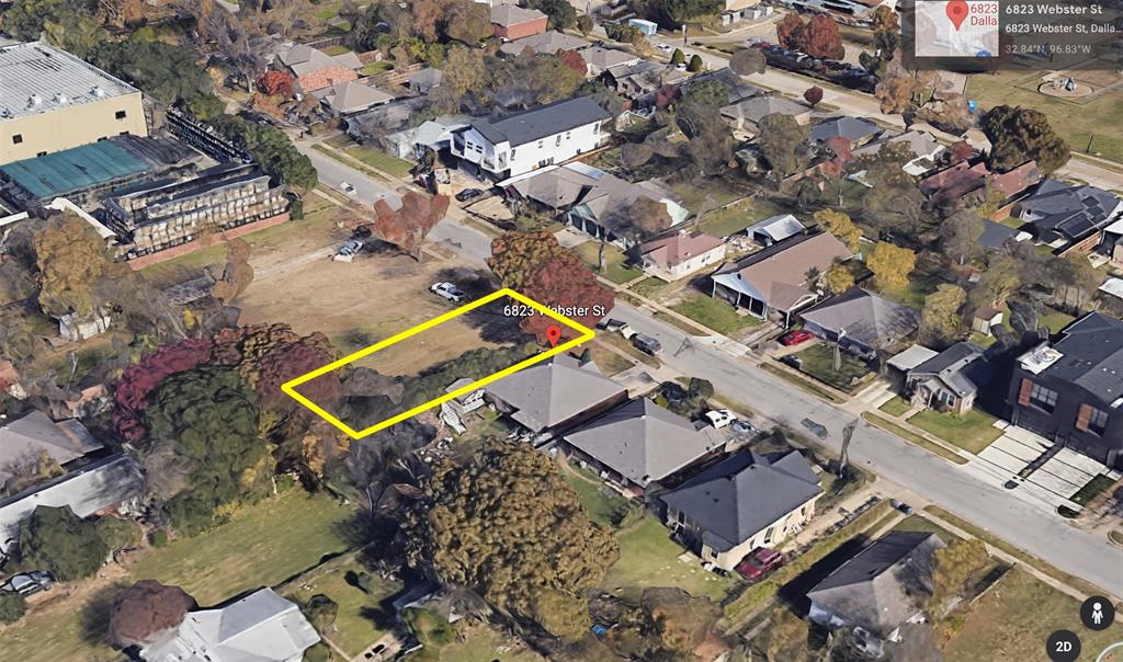 6823 Webster Street Dallas, TX 75209 - Photo 6 of 13 an aerial view of a house with a yard